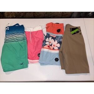 Hollister Burnside  N.B. Men's Assorted Board Shorts Swimsuit Lot Size 30